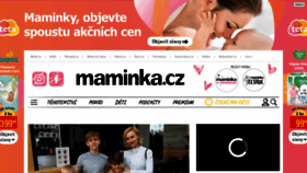 What Maminka.cz website looked like in 2023 (1 year ago)