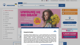 What Medicover.pl website looked like in 2023 (2 years ago)