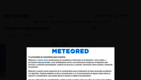 What Meteored.com.ar website looked like in 2023 (1 year ago)