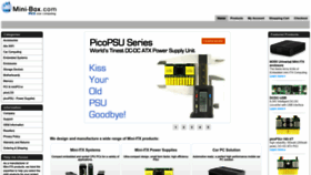 What Mini-box.com website looked like in 2023 (1 year ago)