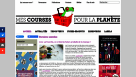 What Mescoursespourlaplanete.com website looked like in 2023 (1 year ago)