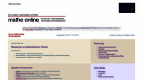 What Mathe-online.at website looked like in 2023 (1 year ago)