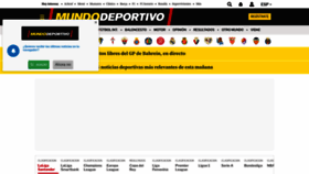 What Mundodeportivo.com website looked like in 2023 (1 year ago)