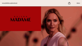 What Madame.de website looked like in 2023 (1 year ago)
