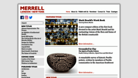 What Merrellpublishers.com website looked like in 2023 (1 year ago)