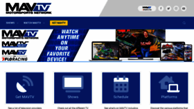 What Mavtv.com website looked like in 2023 (1 year ago)