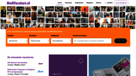 What Medivacature.nl website looked like in 2023 (1 year ago)