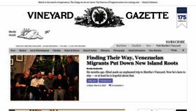 What Mvgazette.com website looked like in 2023 (1 year ago)