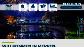 What Meppen.de website looked like in 2023 (1 year ago)
