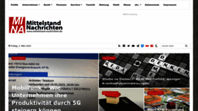 What Mittelstand-nachrichten.de website looked like in 2023 (3 years ago)