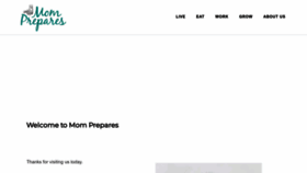 What Momprepares.com website looked like in 2023 (1 year ago)