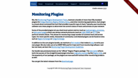 What Monitoring-plugins.org website looked like in 2023 (1 year ago)