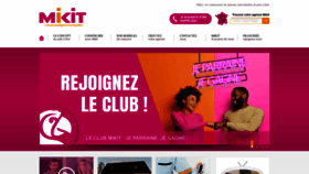 What Mikit.fr website looked like in 2023 (1 year ago)