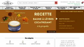 What Mycosmetik.fr website looked like in 2023 (1 year ago)