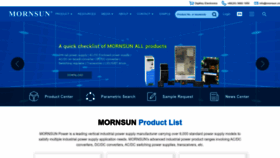 What Mornsun-power.com website looked like in 2023 (1 year ago)