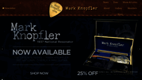 What Markknopfler.com website looked like in 2023 (2 years ago)