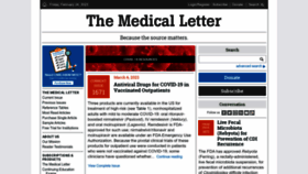 What Medicalletter.org website looked like in 2023 (1 year ago)
