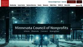 What Minnesotanonprofits.org website looked like in 2023 (1 year ago)