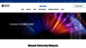 What Monash.edu.my website looked like in 2023 (1 year ago)