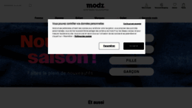 What Modz.fr website looked like in 2023 (1 year ago)
