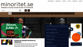 What Minoritet.se website looked like in 2023 (1 year ago)