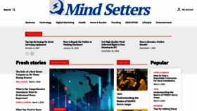 What Mindsetterz.com website looked like in 2023 (2 years ago)