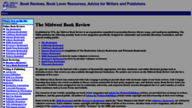 What Midwestbookreview.com website looked like in 2023 (1 year ago)