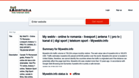 What Mywebtv.info.radiotuzla.com website looked like in 2023 (1 year ago)