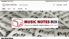 What Musicnotesbox.com website looked like in 2023 (1 year ago)