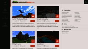 What Minecraftmods.com website looked like in 2023 (1 year ago)