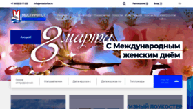 What Mosturflot.ru website looked like in 2023 (2 years ago)
