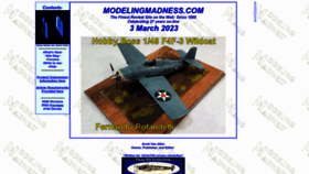 What Modelingmadness.com website looked like in 2023 (1 year ago)