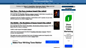 What Moviesoundclips.net website looked like in 2023 (1 year ago)