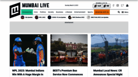 What Mumbailive.com website looked like in 2023 (1 year ago)