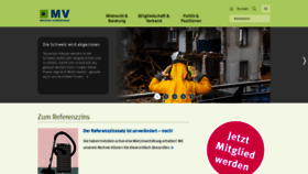 What Mieterverband.ch website looked like in 2023 (1 year ago)