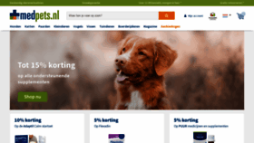 What Medpets.nl website looked like in 2023 (1 year ago)