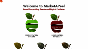 What Marketapeel.agency website looked like in 2023 (1 year ago)