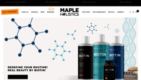 What Mapleholistics.com website looked like in 2023 (1 year ago)