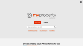 What Myproperty.co.za website looked like in 2023 (1 year ago)