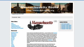 What Ma-roots.org website looked like in 2023 (1 year ago)