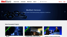 What Medstartr.com website looked like in 2023 (1 year ago)