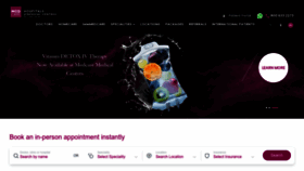 What Medcare.ae website looked like in 2023 (1 year ago)