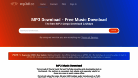 What Mp3dl.cc website looked like in 2023 (1 year ago)