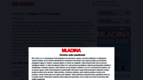 What Mladina.si website looked like in 2023 (1 year ago)