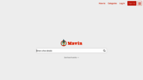 What Mavin.io website looked like in 2023 (1 year ago)