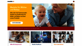 What Medela.de website looked like in 2023 (1 year ago)