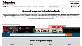 What Magazineline.com website looked like in 2023 (1 year ago)