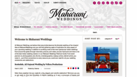 What Maharaniweddings.com website looked like in 2023 (2 years ago)