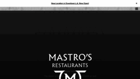 What Mastrosrestaurants.com website looked like in 2023 (1 year ago)