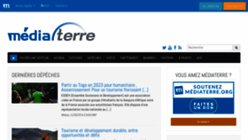What Mediaterre.org website looked like in 2023 (1 year ago)